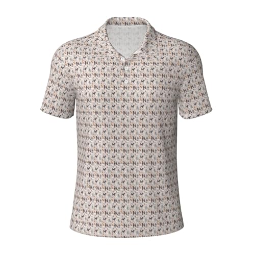 Chemise respirante poodles homme manches courtes pour le sport
