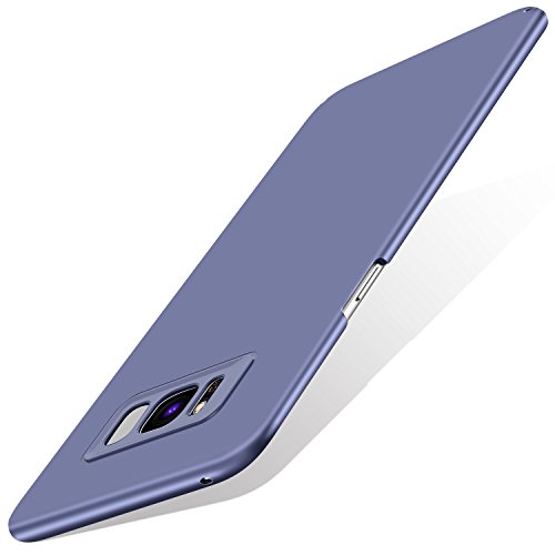 TORRAS Roll Over Image to Zoom in Slim Fit Galaxy S8 Case Hard Plastic PC Ultra Thin S8 Mobile Phone Cover Case with Matte Finish Coating Grip Compatible with Samsung Galaxy S8, Coral Blue