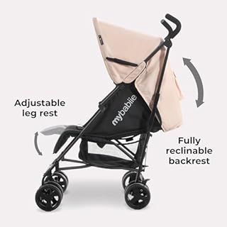 My Babiie MB01 Stroller - from Birth to 4 Years (22kg), Lightweight & Compact Umbrella Fold, Travel Buggy for Toddlers - Pink