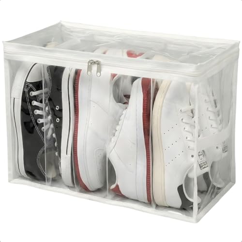 Colmeia Fechada Organizadora Sapatos Tenis Bolsa Vertical 44x24x32 Com Zíper