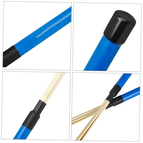 Baquetas de batería de madera color azul para percusión miniatura 7