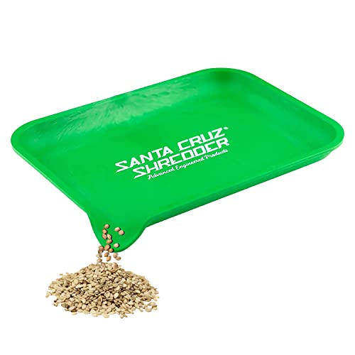 Santa Cruz Shredder Tray With Spout For Easy Filling Smooth Rounded Edges - Small (Green)