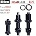 Ecdtyix No Logo 180SL Road Hub Ultra Light 240g Central Locking Disc 24 Hole Ratchet 36T Straight Hub Gravel Bicycle for/SRAM(R142X12 HG 24H)
