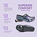 Anywear SR Angel Nursing Clogs - Non-Slip Work Shoes for Women - Water-Resistant Cushioned Nursing Shoes - Fluid Resistant for All Day Comfort - Easy to Clean - Iridescent Purple - 10 Women/8 Men