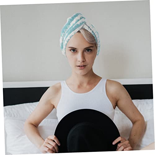 Balacoo Chapéu De Cabelo Seco De Lã Coral 2 Peças Toalha De Microfibra Toalhas De Banho Macias Toalh