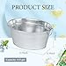 Ice Bucket, Oval Beverage Tub, Galvanized Bucket and drink Cooler for Parties, Ice Tub with Handles for Beer Sparkling Whisky Wine Cocktails (3.5gal) (Galvanized)