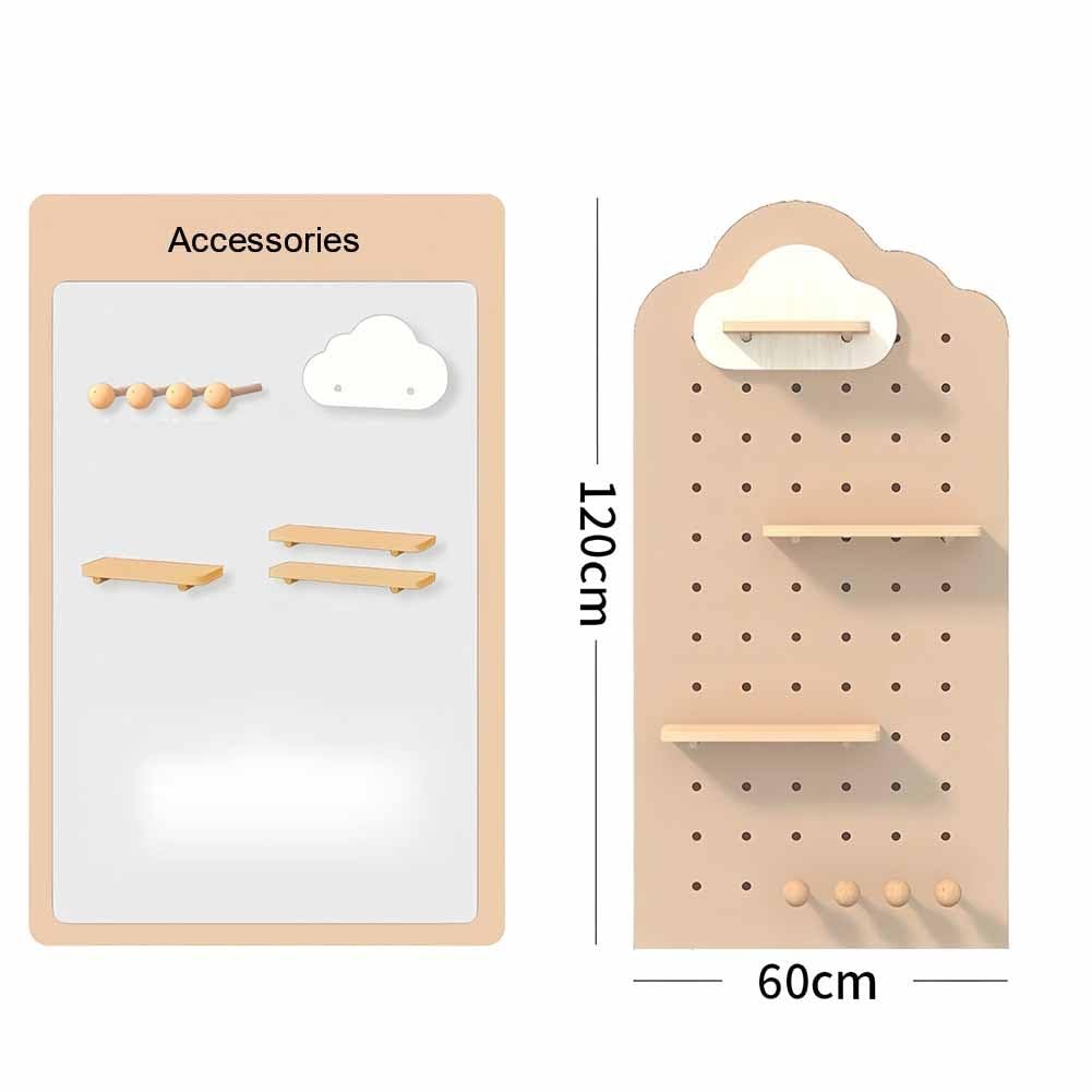 Naścienny organizer na tablicę pegboardową, zestaw paneli do salonu i garażu, do przechowywania narzędzi, 60 x 120 cm, naturalne rozwiązanie do przechowywania, do stołu warsztatowego i organizacji