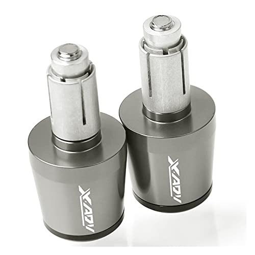 Poignées moto CNC 22mm Honda X-ADV look urbain et chemins embouts gris