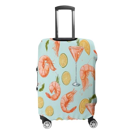 Shrimp Cocktail Funny Travel Luggage Cover Baggage Suitcase Cover Protector Skins 19-32 Inch4