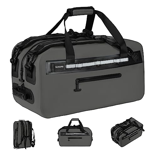 50L-Waterproof-Dry-Duffle-Bag-Dry-Backpack-840D-TPU-Heavy-Duty-Dry-BagRubber-Airtight-Zipper-for-KayakingBoatingMotorcyclingCampingRaftingSurfing-SwimmingFishingBeach-VacationGrey