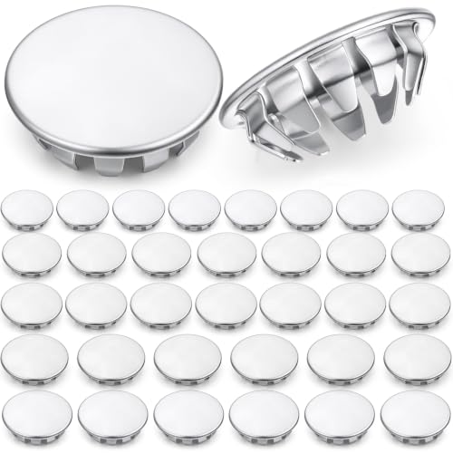 Image of Hicarer 75 Pack Silver Hole Plugs 1 /2 + 5 /8 + 3 /4 + 7 /8 + 1 Inch