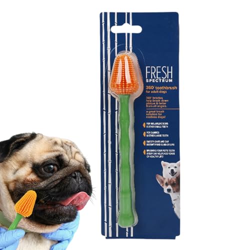Spazzolino Da Denti Per Cani,360 Gradi Forniture Per Toelettatura | Spazzolino Per Cani Di Taglia Grande - Per Animali Domestici Cuccioli E Gattini Spazzolatura Quotidiana