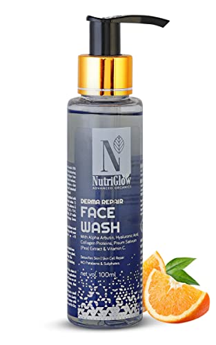 Image of NutriGlow Advanced Organics Derma Repair Face Wash For Repair Cells, Skin Lighting, Soft & Supple Skin, Remove Dead Skin Cells, Clear Skin Impurities, 100ml