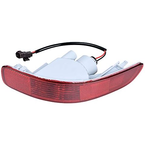 Astra Depot Right Rear Bumper Side Marker Reflector Tail Light Lamp with 21W Bulb Compatible with Mitsubishi Outlander Peugeot 4007 Citroën C-Crosser 2007-2012 Cover