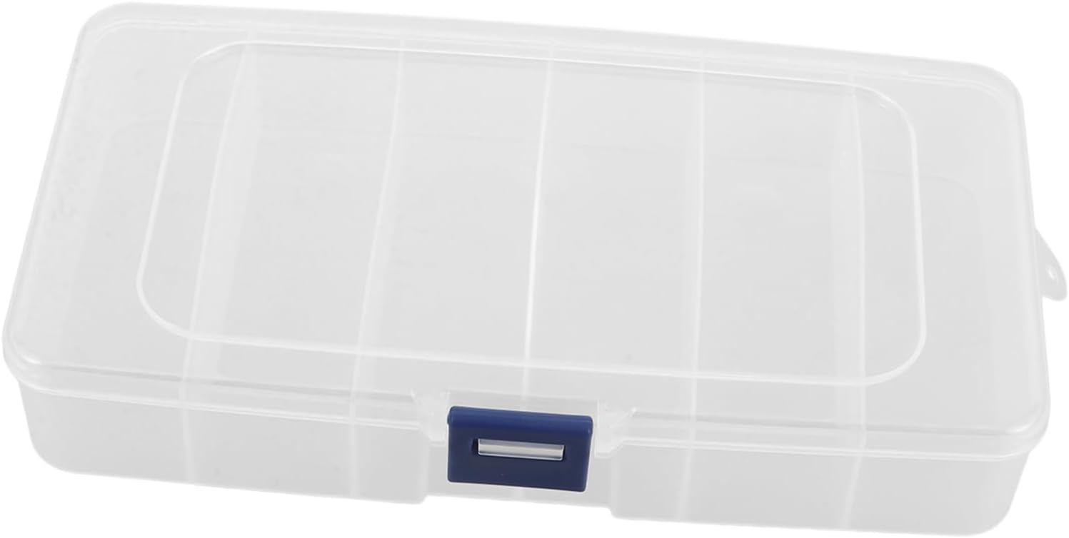 VICASKY Organize Beauty Supplies 6 Section Makeup Tool Box Portable Lipstick Brush Storage