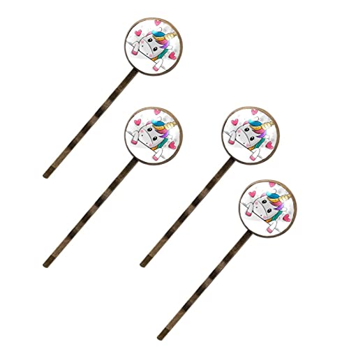 Coffret d'épingles à cheveux licorne arc-en-ciel pour un anniversaire enfant