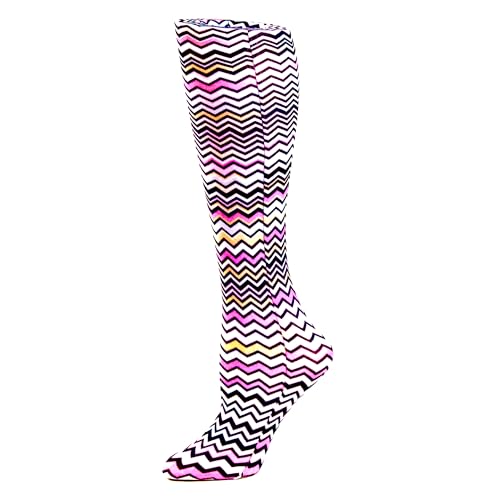Image of Celeste Stein Therapeutic Graduated Women Compression Socks, Diabetic Socks For Womens, 8-15 mmHg For Regular Calf