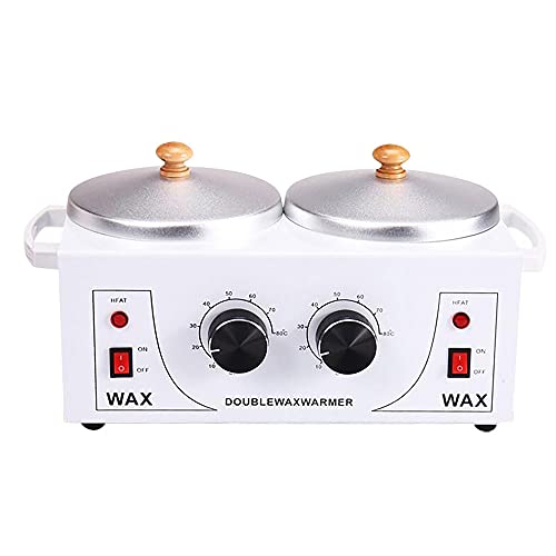 Professional Wax Warmer Double Pot Depilatory Wax Heating Machine Paraffine Wax Heater For Hand And Feet SPA Epilator Waxing Hair Removal Toolâ€¦