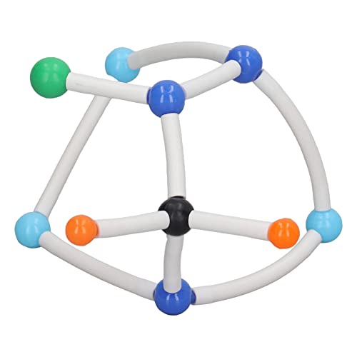 Colorful Chemical Molecular Kit with Connecting Keys, 3D Stereochemistry Geometry for Teaching and Laboratory Use, Easy to Disassemble