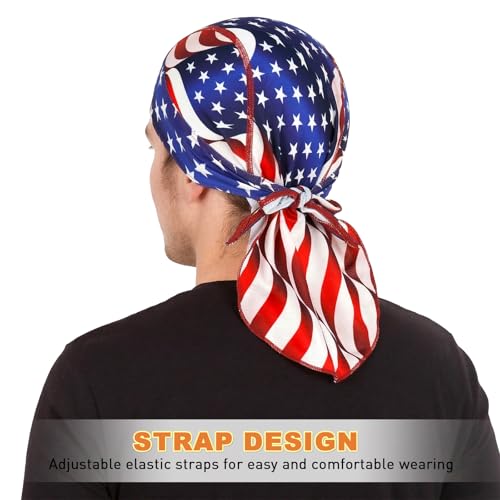 Image of YANIKY Bandanas Skull Caps for Men, Women Skull Cap Helmet Liner Cycling Hat Durags Motorcycle Bandana Sweat Wicking Do Rag