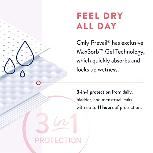 Incognito By Prevail | Absorbent 3-In-1 Protective Maternity & Postpartum Pad With Wings For Menstrual & Bladder Leaks | 28 Count #TOP5