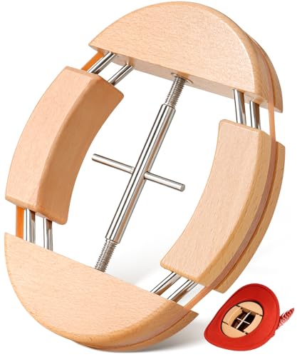 Image of Cowboy Hat Stretcher for Fitted Hats Large Size Cowboy Hat Stretcher 4-Way Extender Thick Beech Wood Hat Shaper for Baseball Jack Caps Fedora Hats Expander Easy to Stretch with Handle 21.6-26.7in