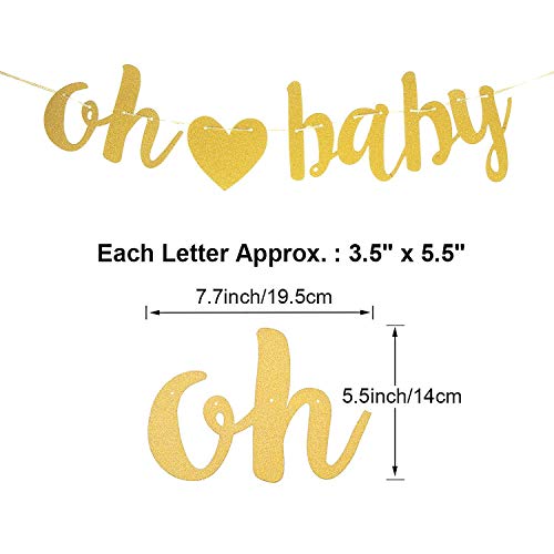 Baby Gender Reveal Party Supplies, Baby and Boy or Girl Banner, Gender Reveal Balloons with Tissue Paper Tassels Garland Set for Baby Shower Party Decorations