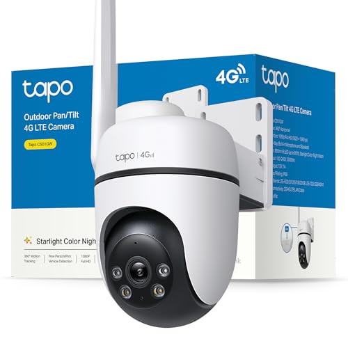 Tapo C501GW Cámara de Vigilancia Wi-Fi, Resolución 2K HD, Conexión Ethernet y Wi-Fi, Visión...