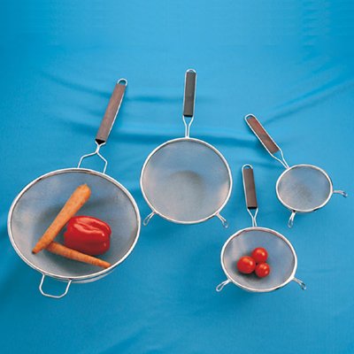 American Metalcraft SSD65 Mesh Strainer Double Stainless Steel 5-34 ID 2-34 H 13 L