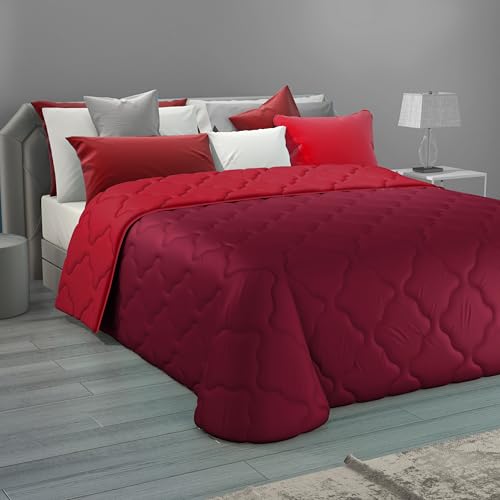 Couvre-lit matelassé une place et demie printemps [rembourrage 150 g/m² 220 x 270 cm] Couette légère une place et demie – Couvre-lit une place et demie...