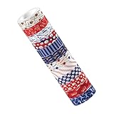 GRIRIW 12ボリューム 多目的 和テープ スクラップブッキング 装飾テープ 野球柄 ノートや手帳のカスタマイズに 隙間なく剥がせる粘着プ