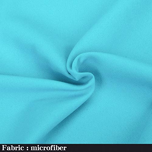 Image of NTBAY Queen Microfiber Flat Sheet, 90 x 102, Blue