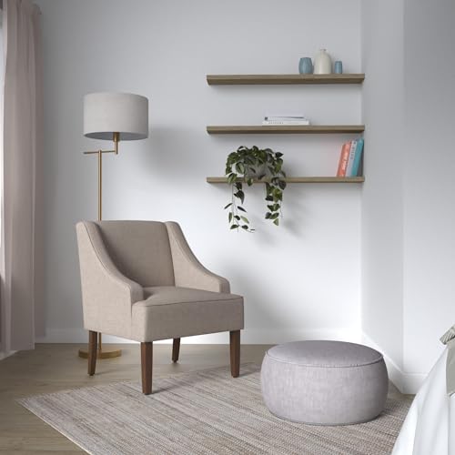 Image of HomePop Swoop Arm Accent Chair - Tan