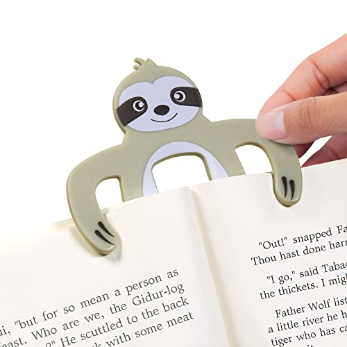 Page Pals Bookmark Bookholder | Page Holder | Music Holder Clip | Music Paper Holder | Magazine, Cookbook | Reading In Bed At Home | Office, Desk, Kitchen Use | Novelty Reading Gift Idea (Sloth) #TOP1