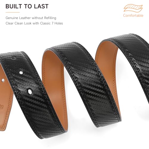 GAEKEAO Mens Dress Belt Genuine Leather Belts for Men 1 1/4" Mens Belts Classic Designs for Work Business and Casual2