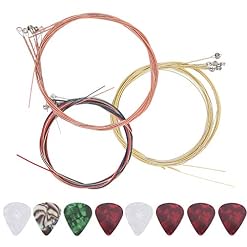Cordes de guitare acoustique, 3 jeux de cordes de guitare acoustique de remplacement en acier et 8 médiators en… - Les Beatles, Paul McCartney, John Lennon, RIngo Starr, George Harrison Cordes de guitare acoustique, 3 jeux de cordes de guitare acoustique de remplacement en acier et 8 médiators en… – Image 5