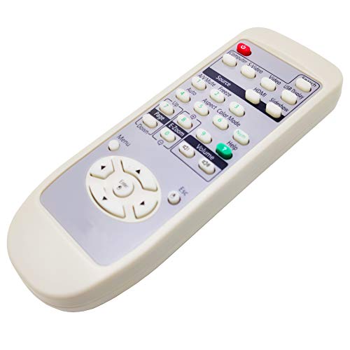 Image of 1491616 Projector Remote Control for Epson EX31, EX3200, EX51, EX5200, EX71, EX7200, EB-W6, EP700, EX70, PowerLite 826W+ / 84+ / 85+ / 92 /93 / 935W / 95 / 96W / S7 / S9 / W7 / X9 / W6 / Home Cinema 700