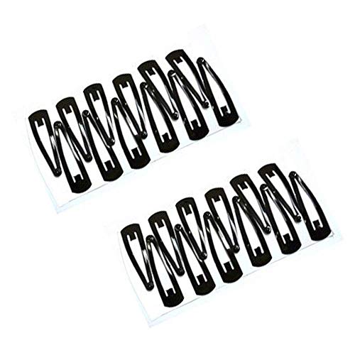 BHAJANLAL GREENERY Dhiya Fashions & Supplies – (Pack Of 24) Black Tic Tac Hair Clips For Girls Tic Tac Clips For Women Stylish Tic Tac Clips For Girls