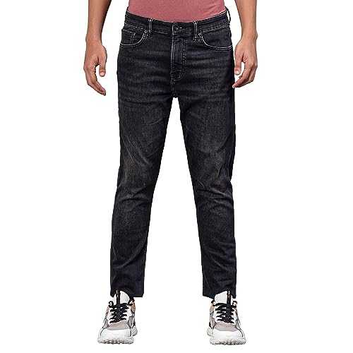 Image of Red Tape Knitted Jeans for Men | Grey | Comfortable & Breathable | Durable & Wrinkle Resistance | Relaxed Fit