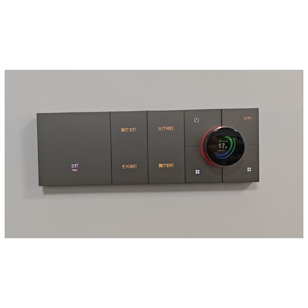 X3-Dimming TuYa inteligentny przełącznik, wielofunkcyjny panel Smart Home Automation Panel czarny