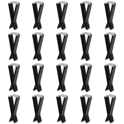 Bonsicoky 20 Pcs Square Head Car Vent Clips with Box Air Freshener Clips for Office Home Car Air Conditioner Outlet Black