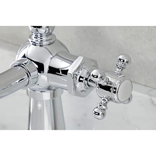 Kingston Brass KSD154BXCP Nautical Single-Handle Bathroom Faucet with Push Pop-Up, Polished Chrome by Kingston Brass - Image 2