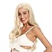 Jiasly Blonde Wig Curly Wavy Synthetic Blonde Wigs for White Women,24 Inch Long Blonde Wig Platinum Blonde Wig with Free Wig Cap.