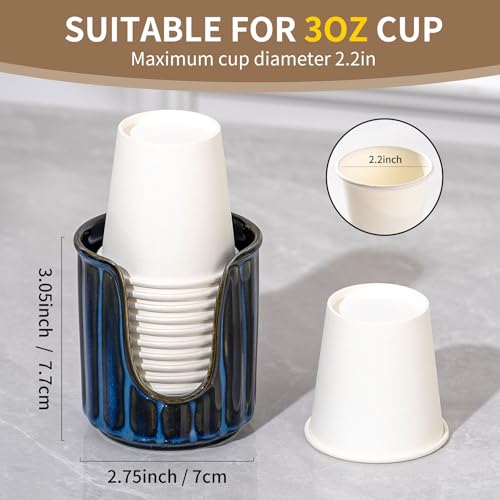 Distributeur de gobelets en céramique TANEW porte-tasse de 88 ml - 2