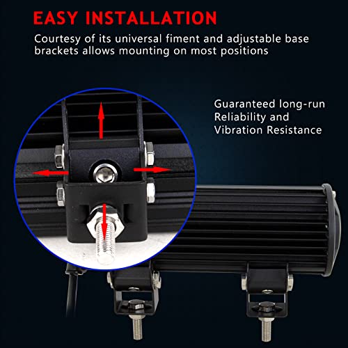 Willpower 9 Inch 54W Combo Led Work Light Bar For Truck Car Atv Suv 4X4 Jeep Truck Driving Lamp 10-30V #TOP3