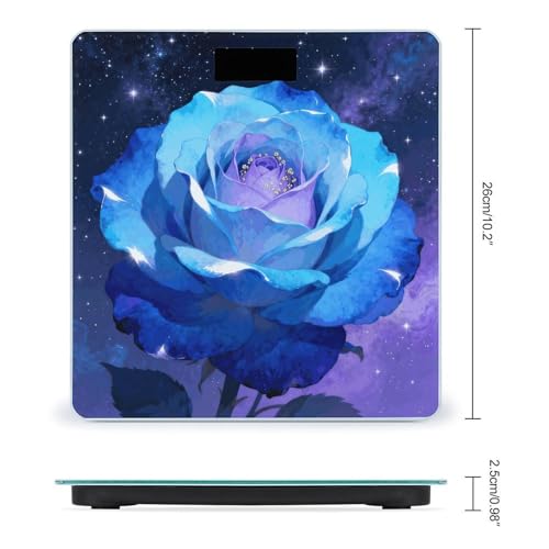 Báscula digital de baño azul rosa estable precisa miniatura 2