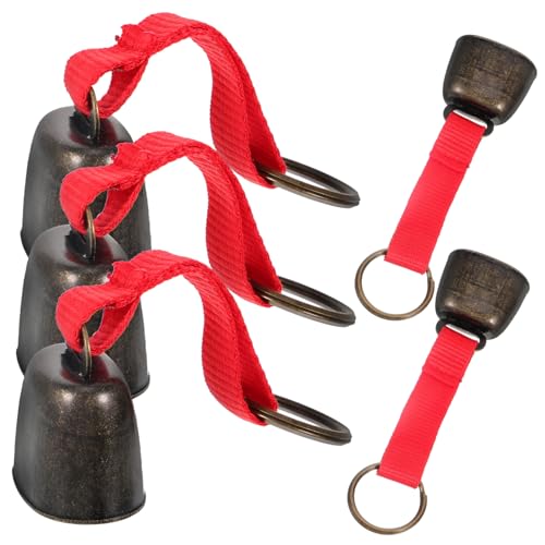 balacoo Camping Bear Bell Hiking Bell Noise Maker 5pcs Whistle for Outdoor Activities Pet Accessory