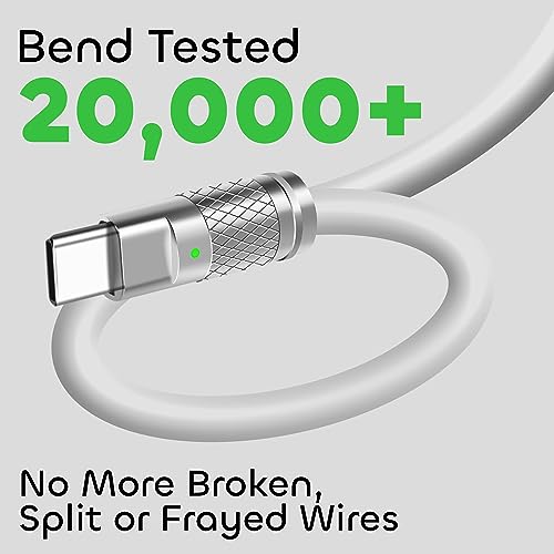 WATCHEM 6ft / 2M USB-C to iPhone Charging Cable, 27W Fast Charge, Durable Liquid Silicone, Data Transfer - Image 4