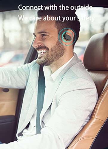 Loluka Black Single Wireless Earbuds With Earhook Open Ear Headphone Ear Clip Bluetooth Wireless 5.3 Open Ear Waterproof Earbud & In-Ear Headphones For Sports,Working #TOP5