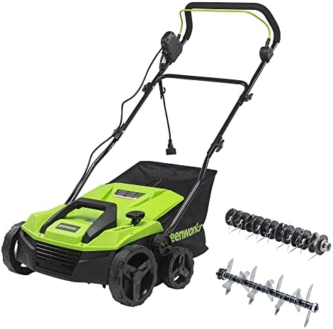 Greenworks Lawn Aerator - Are These the Top Picks You Need to Try? 4 Greenworks 13 Amp 14-Inch Corded Dethatcher / Scarifier, DT13B00